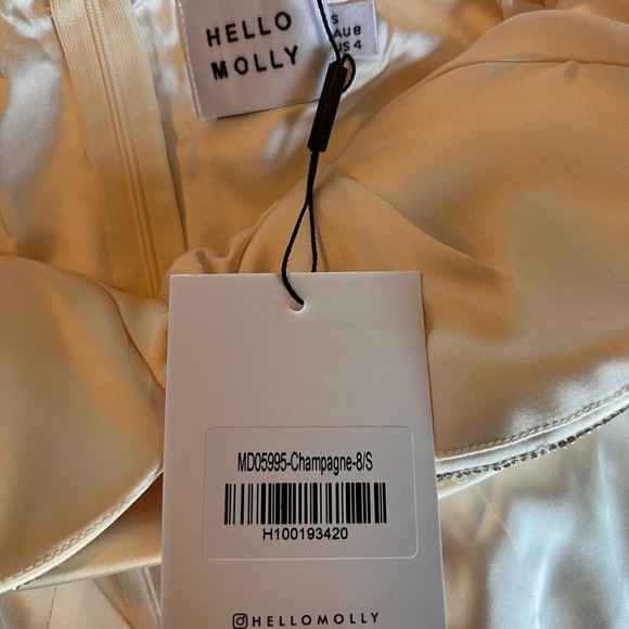 ‼️SOLD!— Hello Molly Touch of Sparkle Mini Dress - Champagne. - Picture 4 of 5